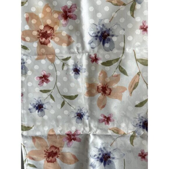 Table Runner Decorative Tablecloth Home Decor Cotton Floral / Cream Double Sided - Picture 5 of 6
